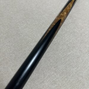 One-Piece Black Ebony Snooker Cue - 10.1mm Tip 17.5oz