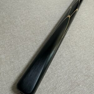One-Piece Black Ebony Snooker Cue - 10.0mm Tip 17.8oz