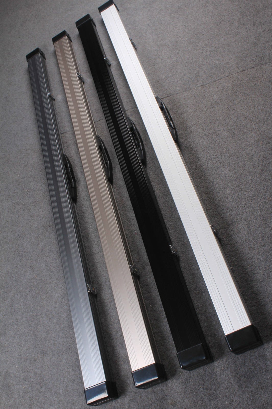 Two-Cue Aluminium Alloy One-Piece Case - Black Gray Silver - Image 2