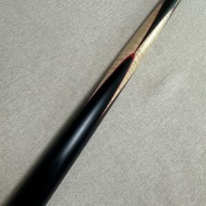 One-Piece Black Ebony Snooker Cue - 10.2mm Tip 18.1oz