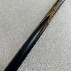 One-Piece Black Ebony Snooker Cue - 10.3mm Tip 17.4oz