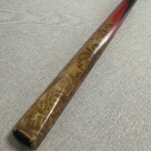 One-Piece Black Ebony Snooker Cue - 10.3mm Tip 18.3oz