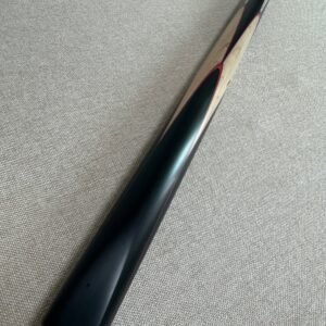 One-Piece Black Ebony Snooker Cue - 10.4mm Tip 17.3oz
